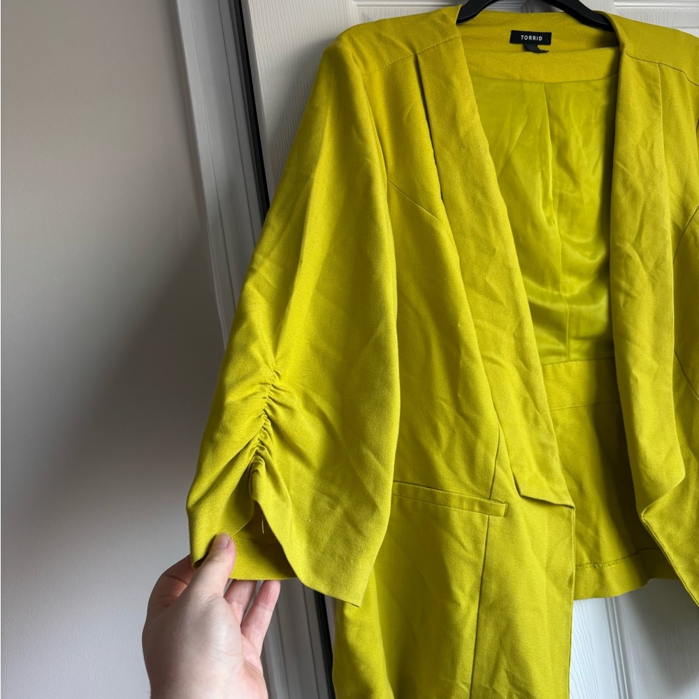 Torrid Bright Green Women's Blazer - Picture 3 of 4